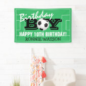 Cool Birthday Boy Football Soccer | Fijne verjaard Spandoek (Insitu)