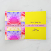 Cool Birthday Opgevouwen Wenskaart Kaart (Binnen)