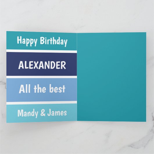 Cool Birthday Wishes Kaart (Binnen)