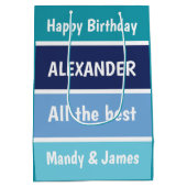 Cool Birthday Wishes Medium Cadeauzakje (Achterkant)