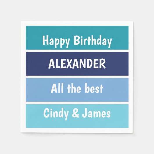 Cool Birthday Wishes Servet (Voorkant)