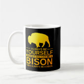 Cool Bison Design For Men Women Buffalo Animal Lov Koffiemok (Links)