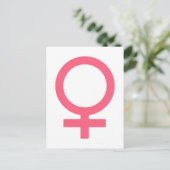 Cool Bittersweet Venus symbool Briefkaart (Staand voorkant)