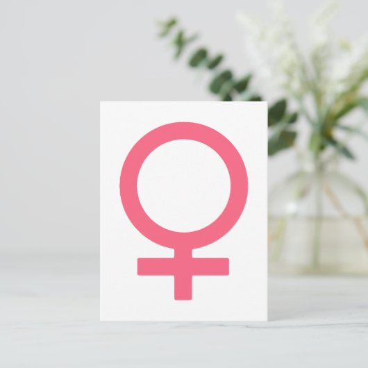 Cool Bittersweet Venus symbool Briefkaart (Staand voorkant)