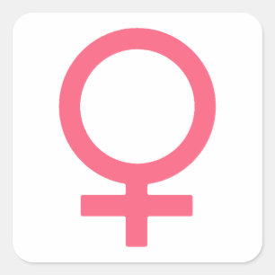 Cool Bittersweet Venus symbool Vierkante Sticker