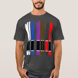 Cool BJJ Jiu Jitsu Belts Gift Martial Arts Lover T-shirt