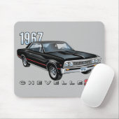 Cool  Black 1967 Chevelle SS Muismat (Met muis)