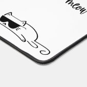 Cool Black and White Cat with Sunglasses Pattern Bureaumat (Hoek)