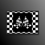 Cool Black and White Checkered Flagtern Poster<br><div class="desc">Koel zwart-wit racen,  gevarieerd patroonontwerp. Dit stijlvolle hipsterontwerp is gemaakt voor raceauto's en motorsportliefhebbers,  go-kart racingventilatoren,  dirtbike champ,  en iedereen die van auto's,  auto's en auto's houdt.</div>