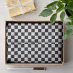 Cool Black and White Checkered Race Flag Pattern Tissuepapier<br><div class="desc">Een prachtig afbeelding van het huidige type automatische racemarkers op een zwarte en witte achtergrond. Dit grillige hipster-ontwerp is gemaakt voor de stijlvolle raceautosportliefhebber,  racefan,  de populaire heuptrendsetter,   retro of moderne abstracte geometrische mogensminnaar.</div>