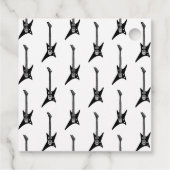 Cool Black and White One Rocks Kinder Bedankt Bedankjes Labels (Achterkant)