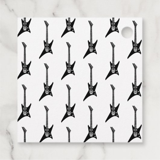 Cool Black and White One Rocks Kinder Bedankt Bedankjes Labels (Achterkant)