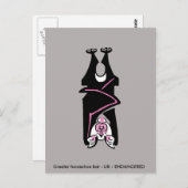 Cool Black BAT - Bedreigd dier - Ecologie Briefkaart (Voorkant / Achterkant)