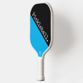 Cool Black BrightStor Blue Slanted Pickleball-teks Pickleball Paddle (Links)