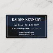 Cool Black Car Service Detailing Photo Template Visitekaartje (Achterkant)