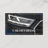 Cool Black Car Service Detailing Photo Template Visitekaartje (Voorkant)