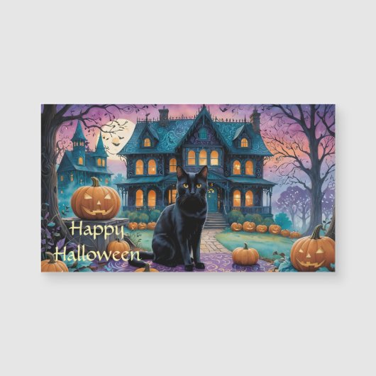 Cool Black Cat, Jack O Lanterns, Spooky House (Voorkant)
