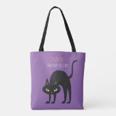 Cool Black Cat Kinder Trick or treat Tote Bag (Achterkant)