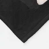 Cool Black Cat Kitten Red Heart Gles Happy Valenti Fleece Deken (Hoek)