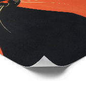 Cool Black Cat met zonnebril Drink van een Mok Poster (Hoek)