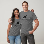 Cool Black Cat on Musical Piano Keys Gift T-shirt (Unisex)