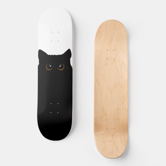Cool Black Cat Persoonlijk Skateboard (Voorkant)
