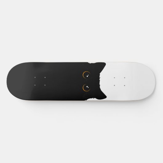 Cool Black Cat Persoonlijk Skateboard (Horizontaal)