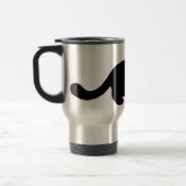 Cool Black Cat | Pet Kat Lover Reisbeker (Links)