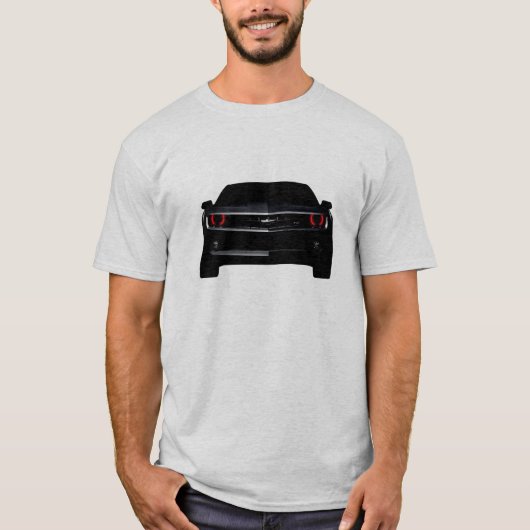 Cool Black Chevy Camaro aanpassen T-shirt (Voorkant)