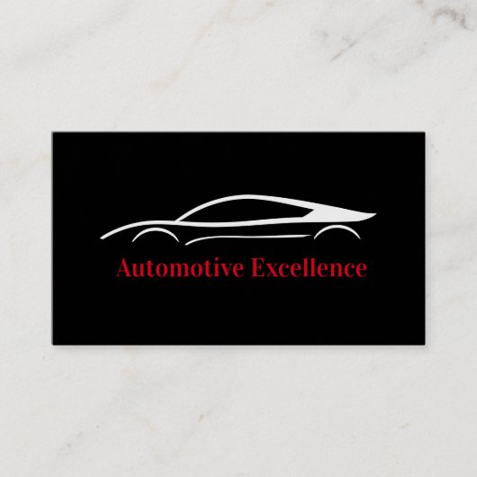 Cool Black Core Visitekaartjes voor de automobieli (Voorkant)