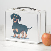 Cool Black Dachshund Dog Design (In situ)