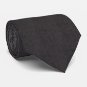 Cool Black Denim Mannen Stropdas (Opgerold)