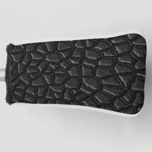 Cool Black Dragon Scale Golfheadcover (Voorkant)