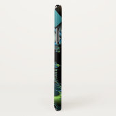 Cool Black en Blue Fractal Case-Mate iPhone Case (Achterkant / rechts)
