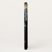 Cool Black en Blue Fractal Case-Mate iPhone Case (Achterkant/links)