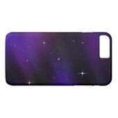 Cool Black en Paarse Spacescape Art Case-Mate iPhone Case (Achterkant (Horizontaal))