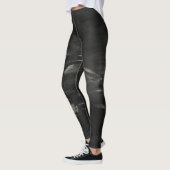 Cool Black en Silver-Leggings - Hallo donkerheid Leggings (Links)