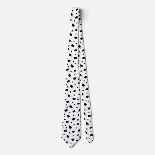 Cool Black en White Afstuderen Thema Stropdas (Voorkant)