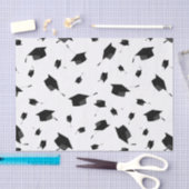 Cool Black en White Afstuderen Thema Tissuepapier (Craft)