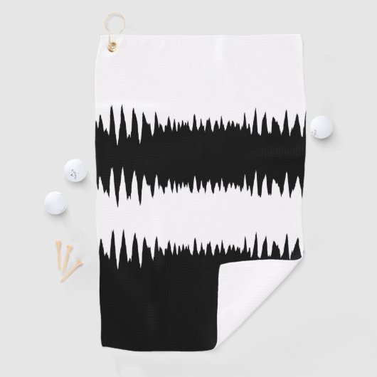 COOL Black en White Golfhanddoek (Insitu)