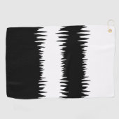 COOL Black en White Golfhanddoek (Horizontaal)