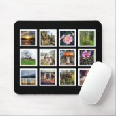 Cool Black en White Instagram Photo Collage Muismat (Met muis)