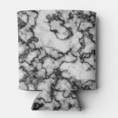 COOL Black en White Marble Pattern Blikjeskoeler (Achterkant)