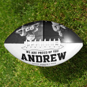 Cool Black en White Modern Afstuderen Gift Photo American Football