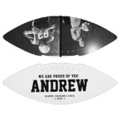 Cool Black en White Modern Afstuderen Gift Photo American Football (Panelen)