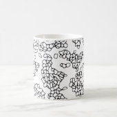 COOL Black en White Shapes Koffiemok (Center)
