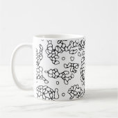 COOL Black en White Shapes Koffiemok (Links)
