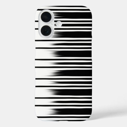 Cool Black en White Striped Pattern Case-Mate iPhone Case (Achterkant)