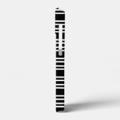 Cool Black en White Striped Pattern Case-Mate iPhone Case (Achterkant / Links)