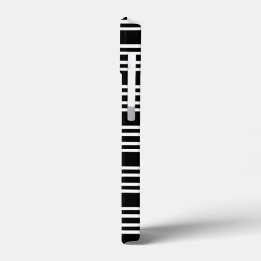 Cool Black en White Striped Pattern Case-Mate iPhone Case (Achterkant / Links)